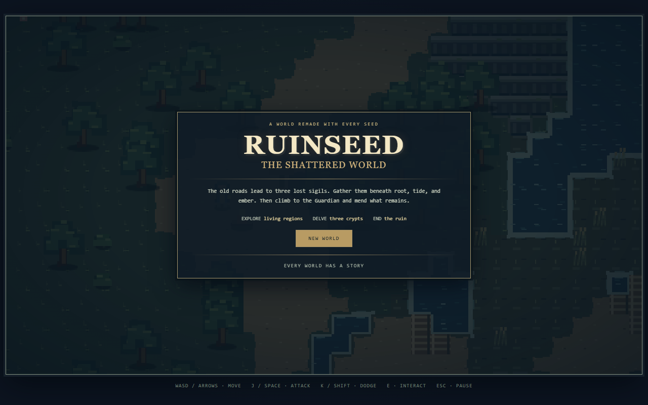 GPT 6 Sol Ruinseed title screen